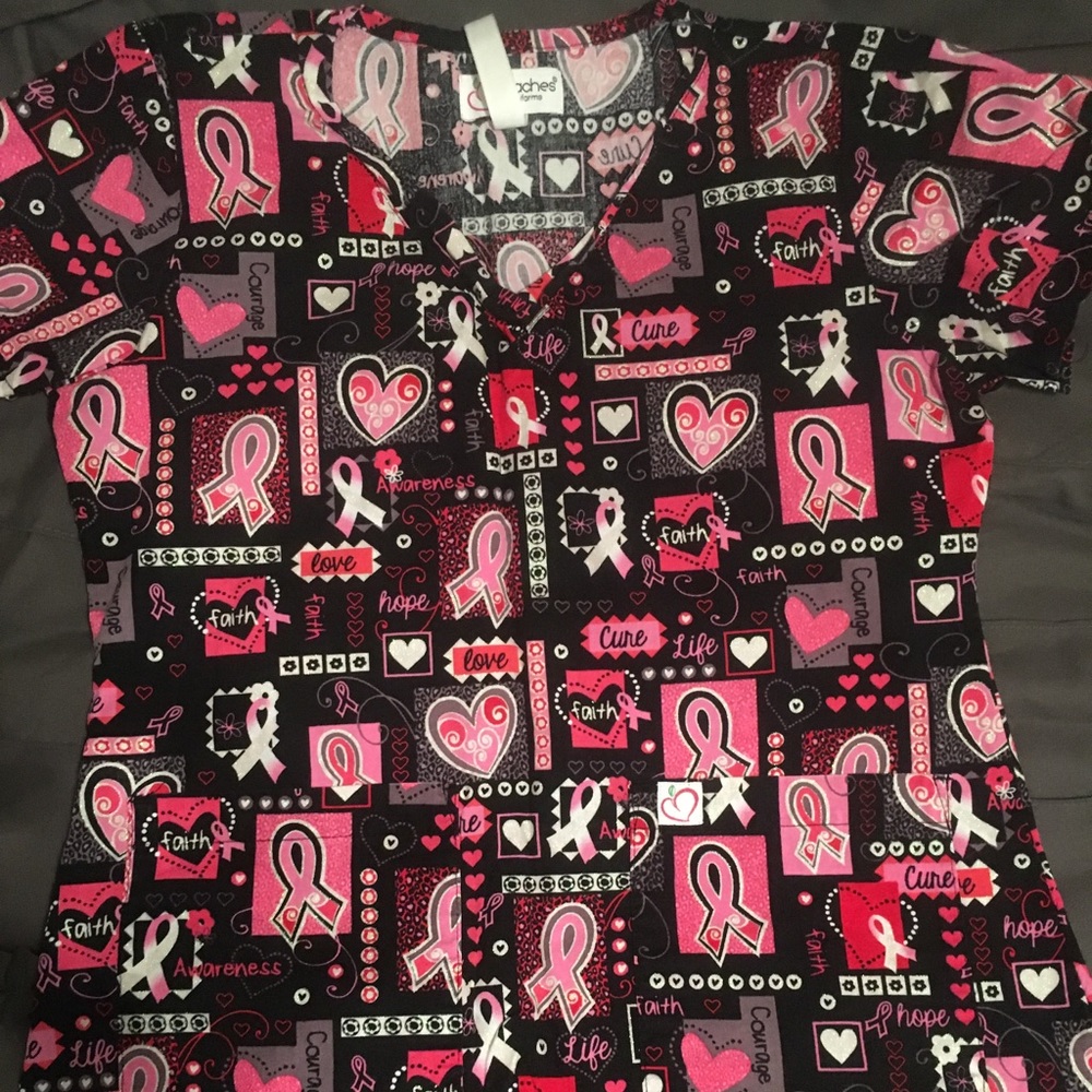Peaches scrub top